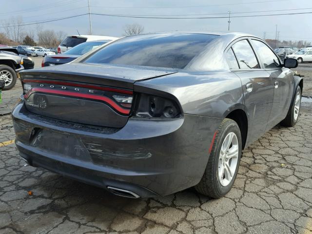 2C3CDXBG8FH799507 - 2015 DODGE CHARGER SE GRAY photo 4