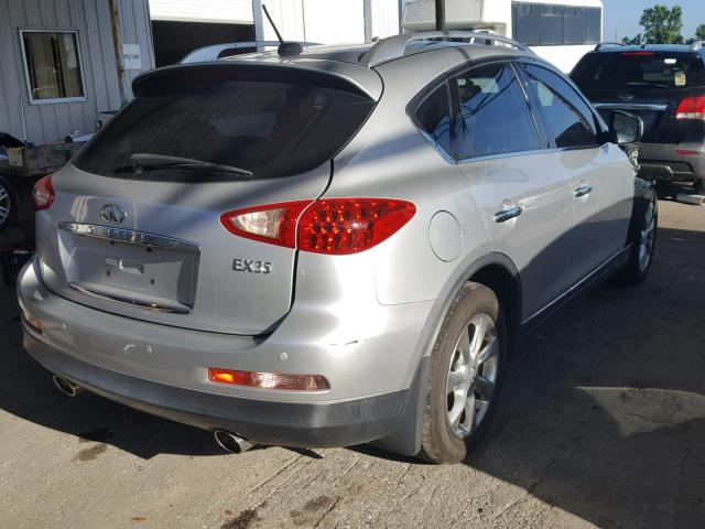 JNKAJ09E88M303272 - 2008 INFINITI EX35 BASE SILVER photo 4