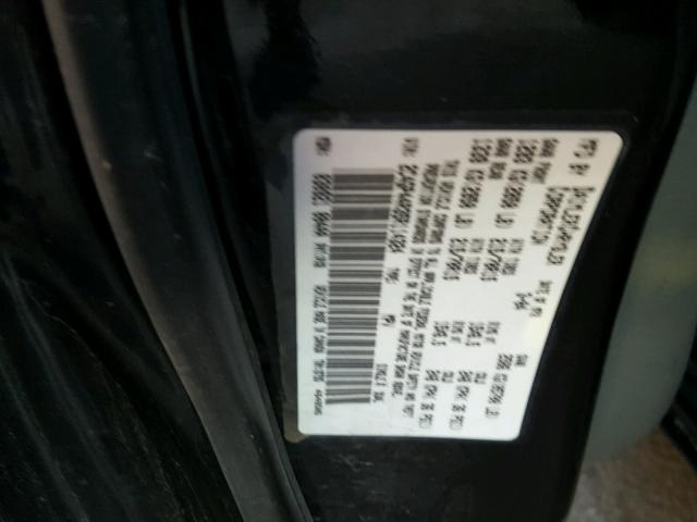 2C4GP44R35R114324 - 2005 CHRYSLER TOWN & COU BLACK photo 10