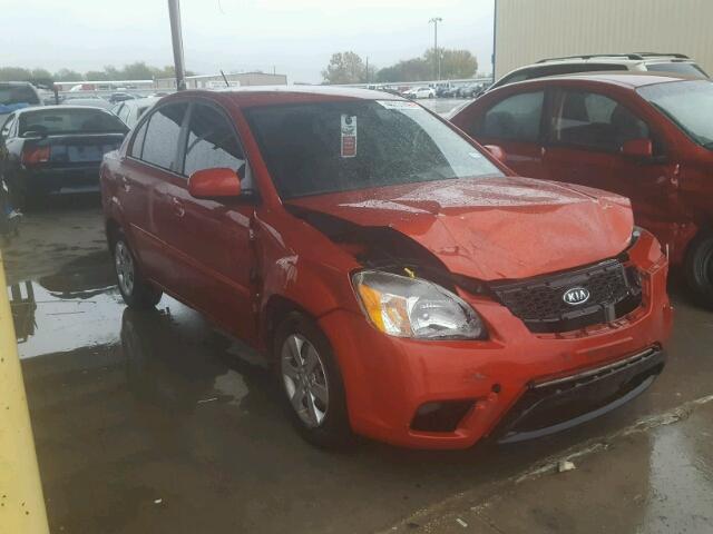 KNADH4A37A6682770 - 2010 KIA RIO LX RED photo 1