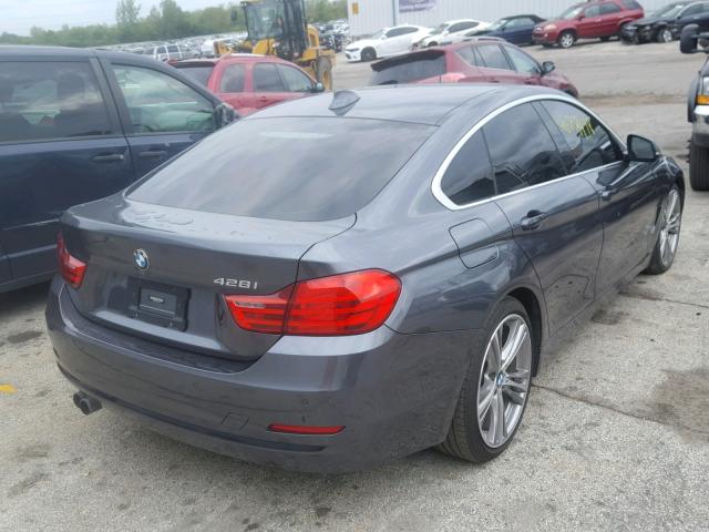 WBA4A9C58GGL87700 - 2016 BMW 428 I GRAY photo 4