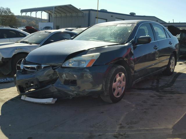 1HGCM56407A080446 - 2007 HONDA ACCORD LX BLUE photo 2