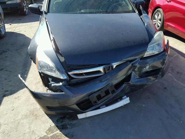 1HGCM56407A080446 - 2007 HONDA ACCORD LX BLUE photo 9