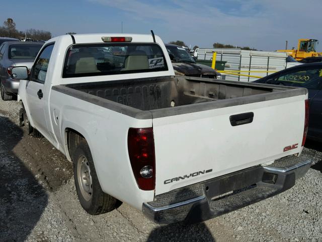 1GTCS14E788224219 - 2008 GMC CANYON WHITE photo 3