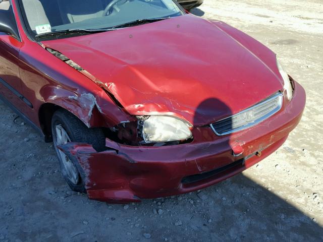 1HGEJ6677WL053149 - 1998 HONDA CIVIC LX RED photo 9