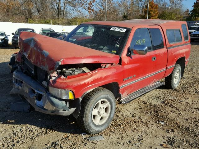 3B7HF13Y5VG789807 - 1997 DODGE RAM 1500 RED photo 2