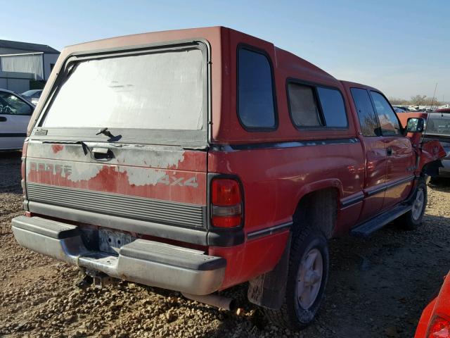 3B7HF13Y5VG789807 - 1997 DODGE RAM 1500 RED photo 4