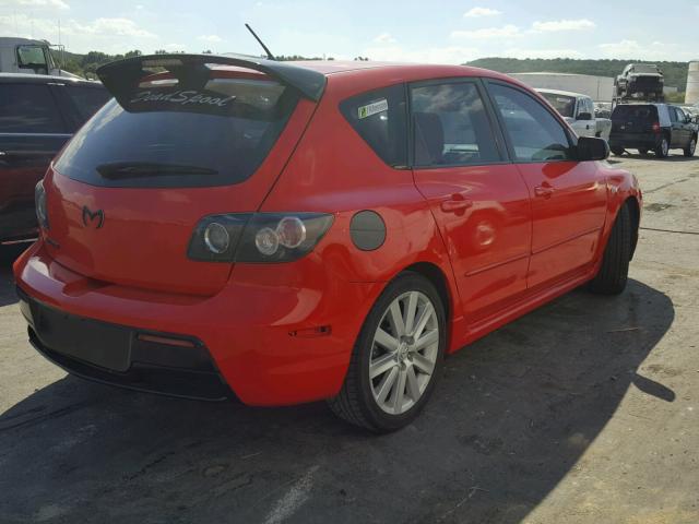 JM1BK34L171714183 - 2007 MAZDA SPEED 3 RED photo 4