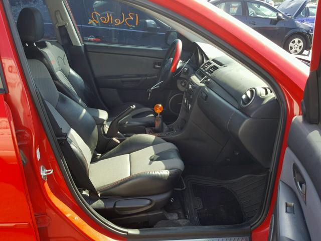 JM1BK34L171714183 - 2007 MAZDA SPEED 3 RED photo 5