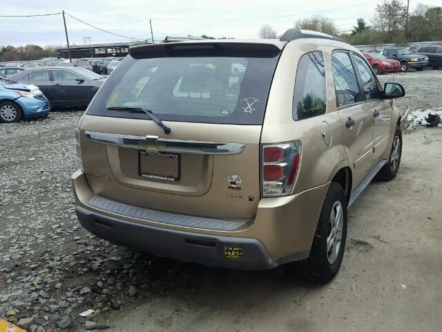 2CNDL23F256155373 - 2005 CHEVROLET EQUINOX LS GOLD photo 4