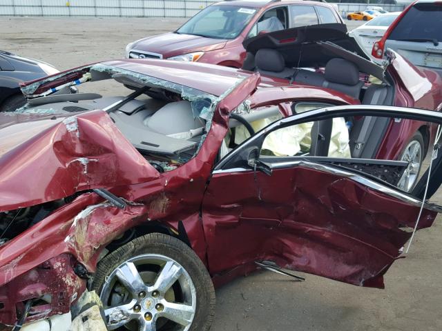 1G1ZC5E15BF315365 - 2011 CHEVROLET MALIBU 1LT BURGUNDY photo 9