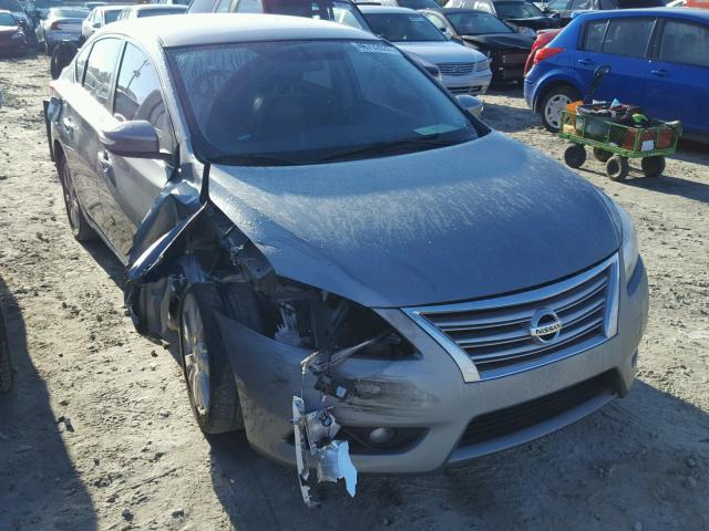 3N1AB7APXDL657290 - 2013 NISSAN SENTRA S SILVER photo 1