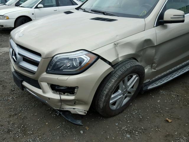 4JGDF2EE0DA171374 - 2013 MERCEDES-BENZ GL 350 BLU GOLD photo 9