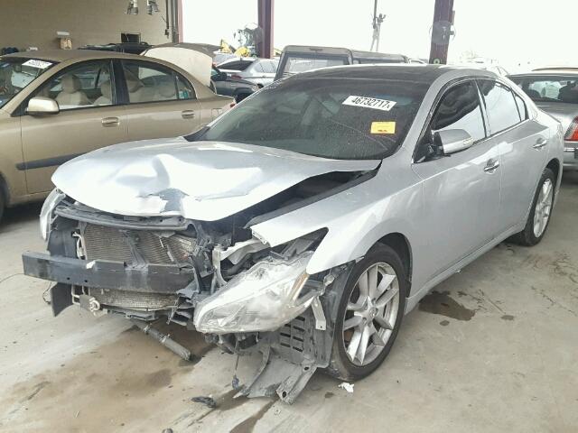 1N4AA5AP6AC802679 - 2010 NISSAN MAXIMA S SILVER photo 2