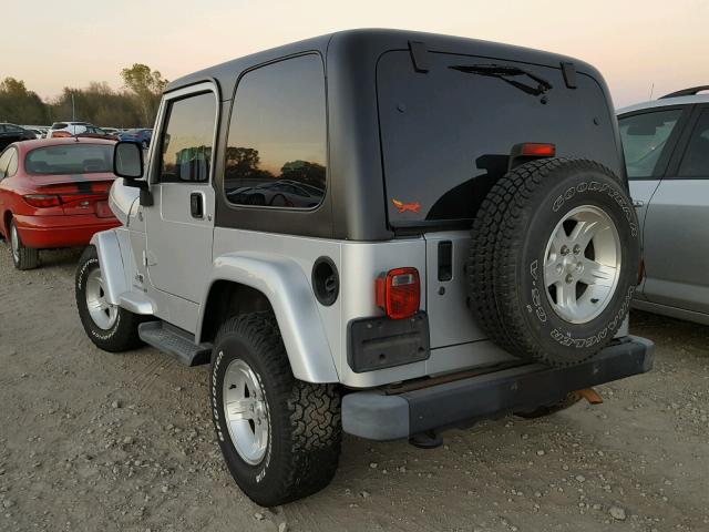 1J4FA39S35P359834 - 2005 JEEP WRANGLER X SILVER photo 3