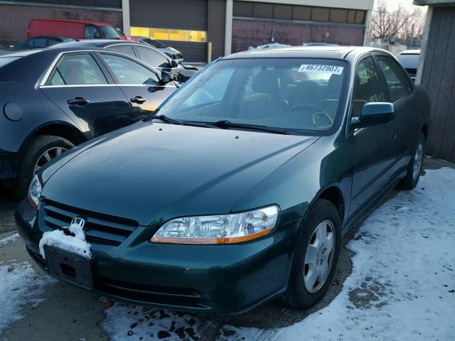 1HGCG16562A039238 - 2002 HONDA ACCORD EX GREEN photo 2