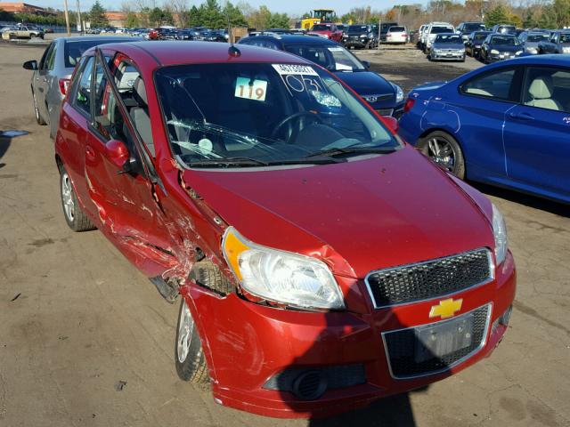 KL1TD6DE5AB062257 - 2010 CHEVROLET AVEO LS RED photo 1