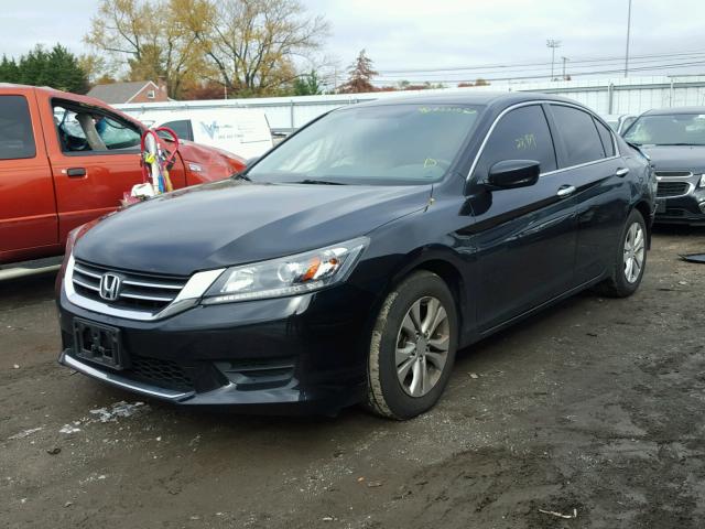 1HGCR2F34EA003874 - 2014 HONDA ACCORD LX BLACK photo 2