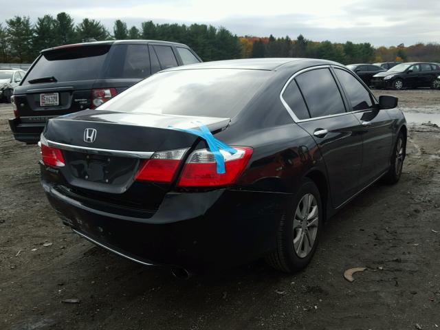 1HGCR2F34EA003874 - 2014 HONDA ACCORD LX BLACK photo 4