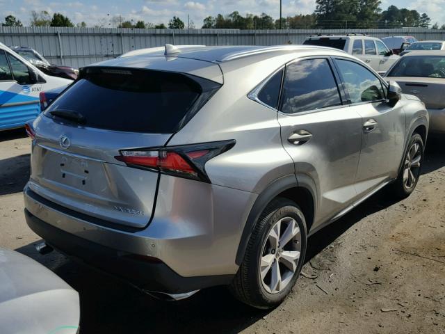 JTJYARBZXH2067220 - 2017 LEXUS NX 200T SILVER photo 4