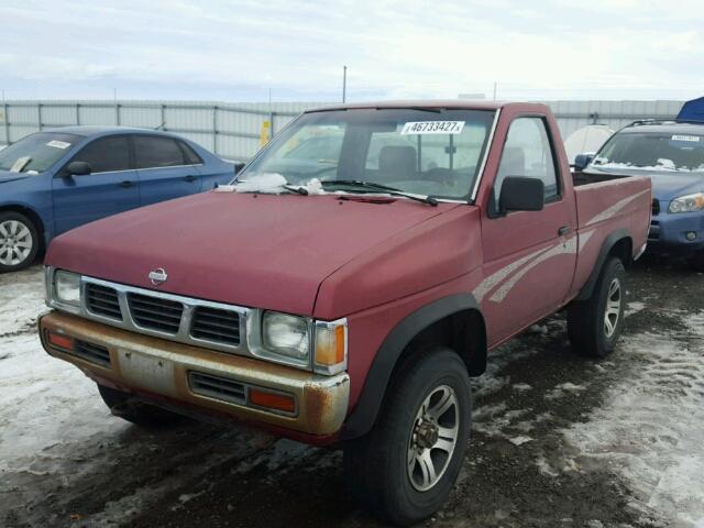 1N6SD11Y8VC410930 - 1997 NISSAN TRUCK XE RED photo 2