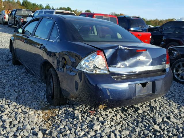 2G1WB58K381280836 - 2008 CHEVROLET IMPALA LS BLUE photo 3