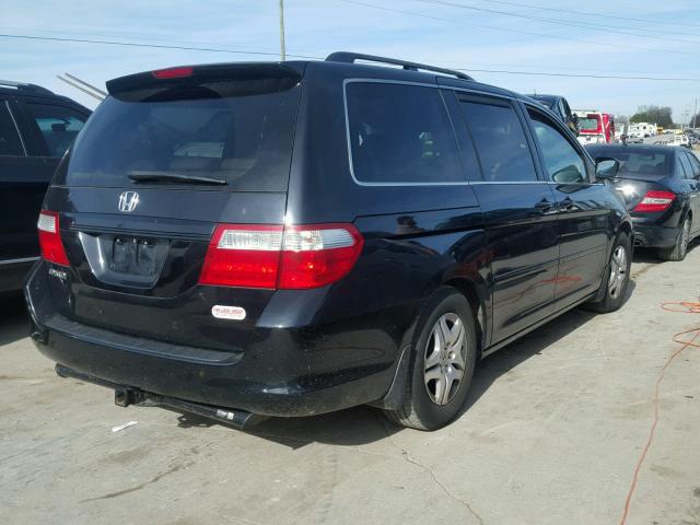 5FNRL38607B098869 - 2007 HONDA ODYSSEY EX BLACK photo 4