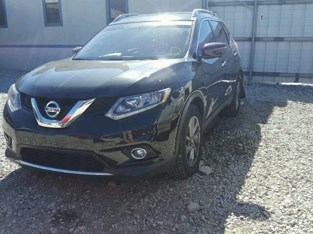 KNMAT2MT9GP699450 - 2016 NISSAN ROGUE S BLACK photo 2