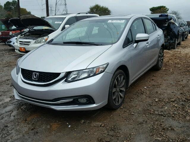 19XFB2F99FE031074 - 2015 HONDA CIVIC EXL 银色 照片 2