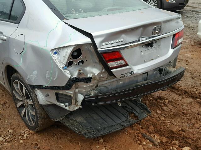 19XFB2F99FE031074 - 2015 HONDA CIVIC EXL 银色 照片 9