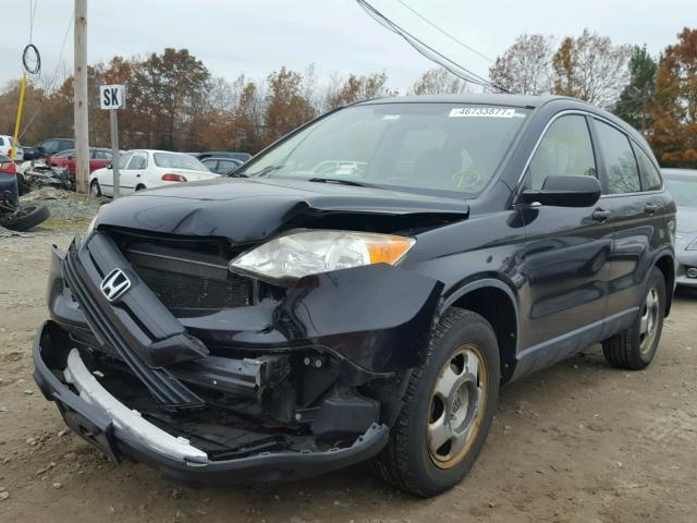 JHLRE48397C034951 - 2007 HONDA CR-V LX BLACK photo 2