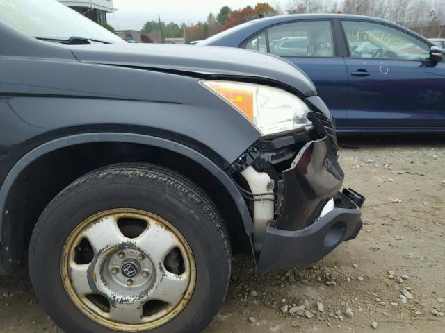 JHLRE48397C034951 - 2007 HONDA CR-V LX BLACK photo 9