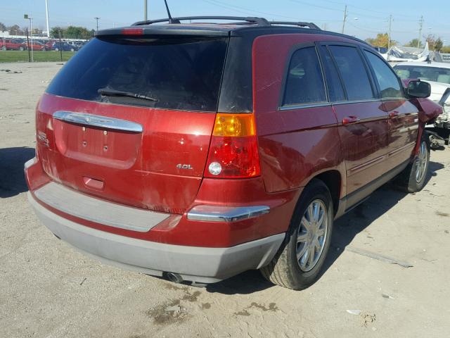 2A8GM68X47R214084 - 2007 CHRYSLER PACIFICA T RED photo 4