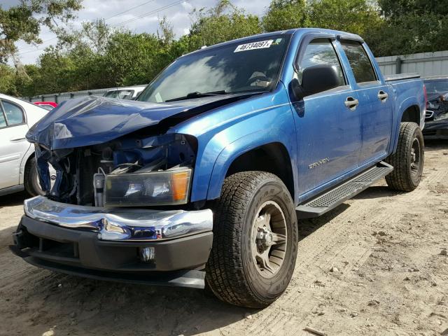 1GTDT138058232008 - 2005 GMC CANYON BLUE photo 2