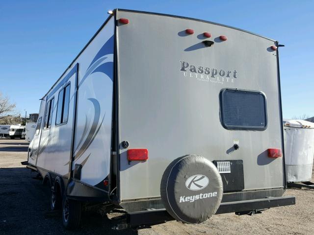4YDT26729HT413172 - 2017 KEYSTONE PASSPORT BEIGE photo 3
