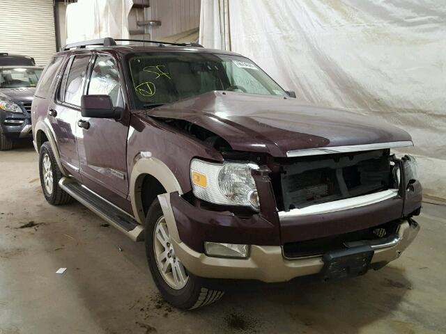 1FMEU74E27UB73154 - 2007 FORD EXPLORER E BURGUNDY photo 1