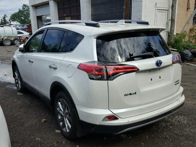 JTMDJREV0JD195874 - 2018 TOYOTA RAV4 HV LI WHITE photo 3