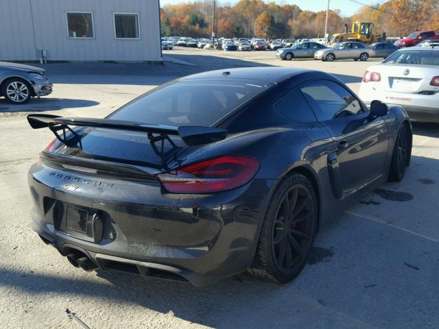 WP0AC2A85GK192459 - 2016 PORSCHE CAYMAN GT4 BLACK photo 4