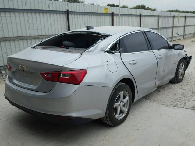 1G1ZB5ST0HF287475 - 2017 CHEVROLET MALIBU LS ვერცხლისფერი ფოტო 4