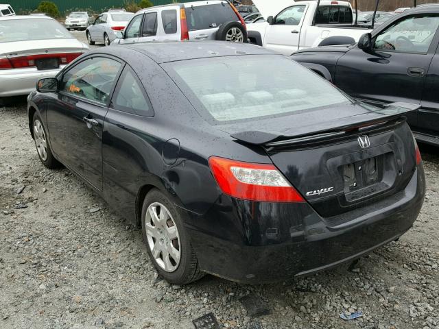 2HGFG1A67AH508835 - 2010 HONDA CIVIC LX BLACK photo 3