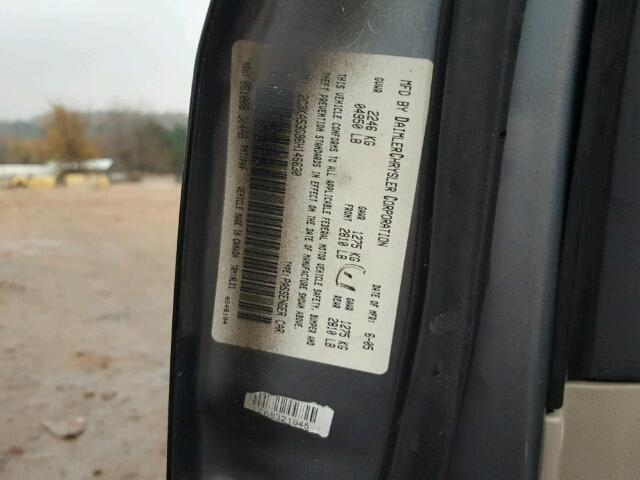 2C3KA53G96H146630 - 2006 CHRYSLER 300 TOURIN CHARCOAL photo 10