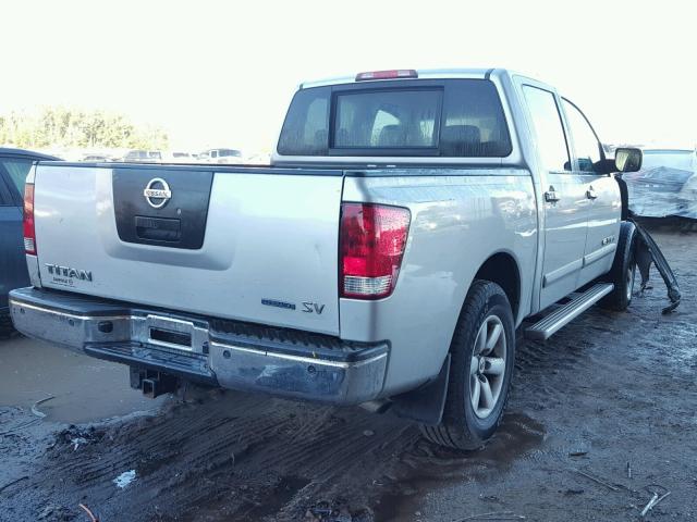 1N6BA0ED6BN326602 - 2011 NISSAN TITAN S SILVER photo 4