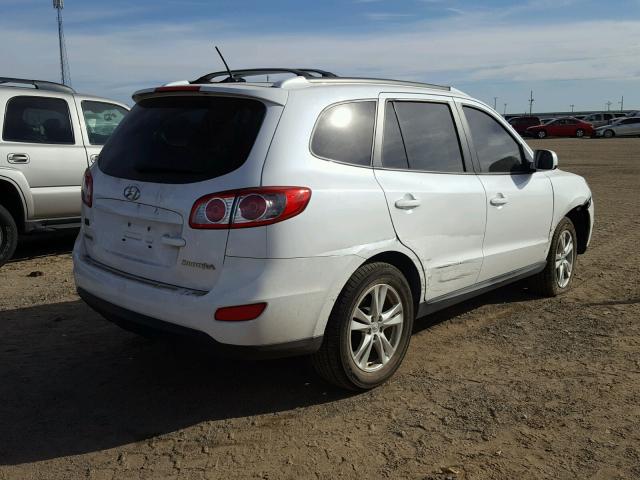 5XYZH4AG8BG061760 - 2011 HYUNDAI SANTA FE S WHITE photo 4