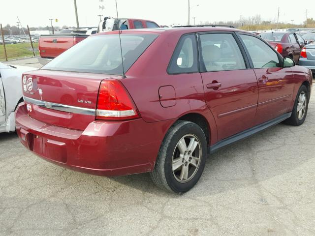 1G1ZT64864F170134 - 2004 CHEVROLET MALIBU MAX MAROON photo 4