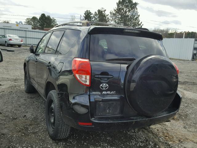 JTMBD33V666007790 - 2006 TOYOTA RAV4 BLACK photo 3