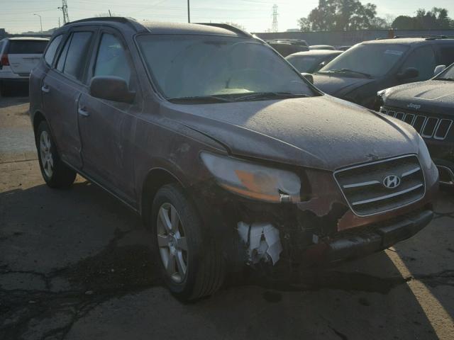 5NMSH13E38H185459 - 2008 HYUNDAI SANTA FE S RED photo 1