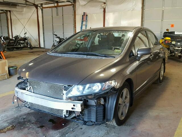 2HGFA1F62AH508459 - 2010 HONDA CIVIC GRAY photo 2