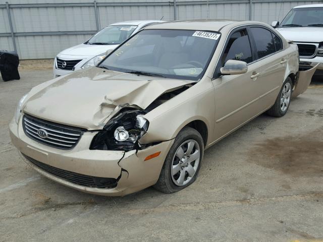 KNAGE123885225808 - 2008 KIA OPTIMA LX GOLD photo 2