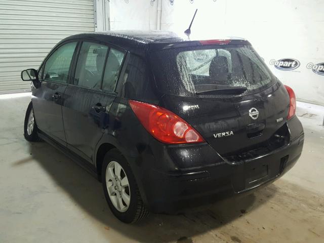 3N1BC1CP3CK270080 - 2012 NISSAN VERSA S BLACK photo 3