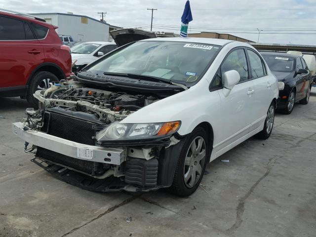 1HGFA16516L021898 - 2006 HONDA CIVIC LX WHITE photo 2